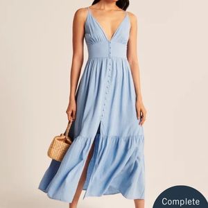 Abercrombie Button-Through Maxi Dress